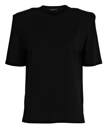Parentezi Crewneck Padded Shoulder T-Shirt | INTERMIX®