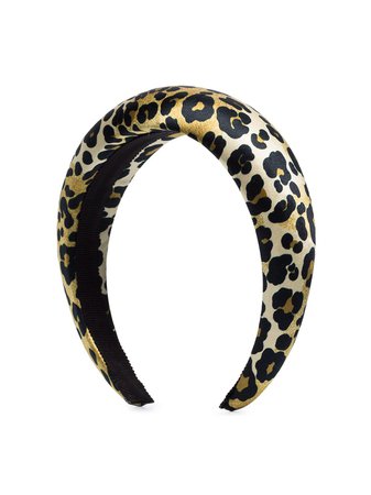Jennifer Behr Thada Leopard Print Padded Headband - Farfetch