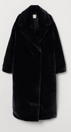 black fur coat