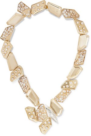 Rosantica | Jack gold-tone crystal necklace | NET-A-PORTER.COM