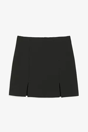 Fitted mini skirt - Black magic - Skirts - Monki WW