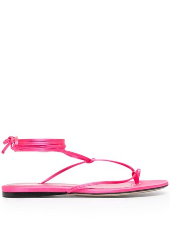 The Attico strappy flat sandals pink 211WS130V007 - Farfetch