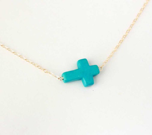 turquoise cross