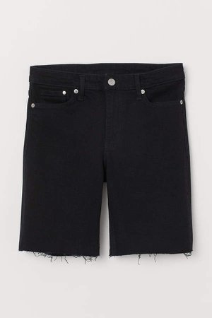 Denim Shorts - Black