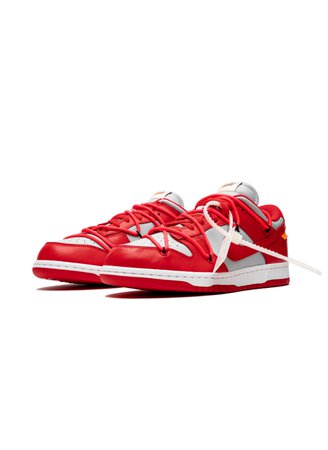 nike dunk low off-white university red