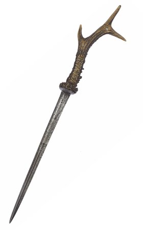 Victorian Swords — Scottish dirk with roedeer horn hilt, 19th...