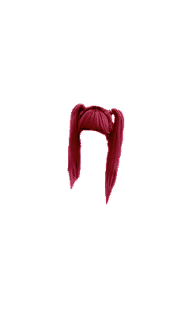 Dark Berry Red Hair Pigtails (Dei5 edit)