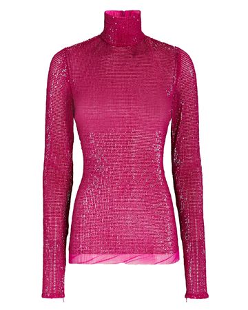 LaQuan Smith Paillette Top In Pink | INTERMIX®