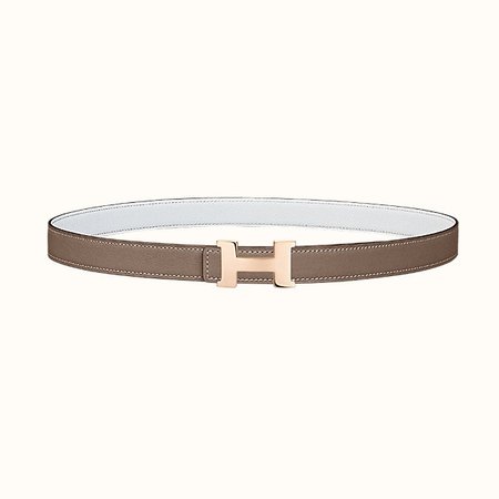 Mini 5382 belt buckle & Reversible leather strap 24 mm | Hermes USA