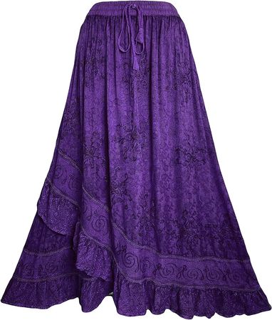 Amazon.com: Agan Traders 702 SKT Medieval Cross Ruffle Skirt Renaissance Vintage (2X/3X, B Red) : Clothing, Shoes & Jewelry