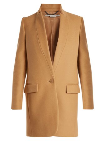 STELLA MCCARTNEY  Bryce single-breasted wool-blend coat