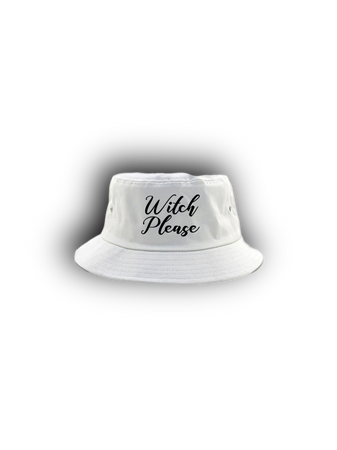 bucket hats funny white black