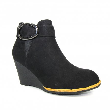 Ashton Wedged Ankle Boot - Ladies Boots from Lunar Shoes UK