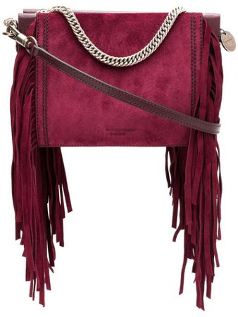 Givenchy Fringe Square Clutch Bag BB501JB08Q Purple | Farfetch