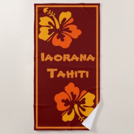 Tahiti "Iorana" beach towel
