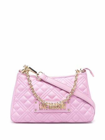 Love Moschino Quilted Logo Tote Bag - Farfetch