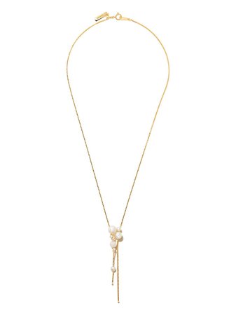 TASAKI 18kt Yellow Gold Akoya Pearl Pendant Necklace - Farfetch