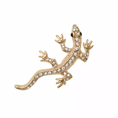 OneckOha Rhinestone Gecko Brooches Zinc Alloy Lizard Brooch Pin Garment Accessories Men's Animal Suit Pin-in Brooches from Jewelry & Accessories on Aliexpress.com | Alibaba Group