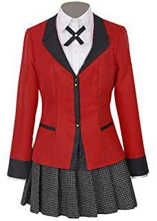 Amazon.com: Cos-Love Kakegurui Cosplay,Anime Yumeko Jabami Cosplay Halloween Costume Women Blazer Suit School Uniform Dress: Clothing