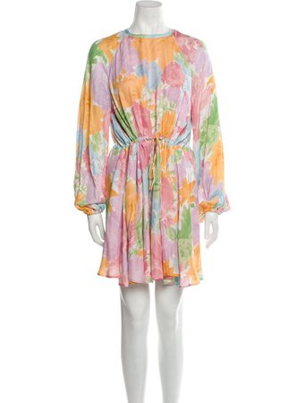 Stine Goya Floral Yellow retro girly 80s 60s casual Dresses, Clothing - WSTGO21486 | The RealReal