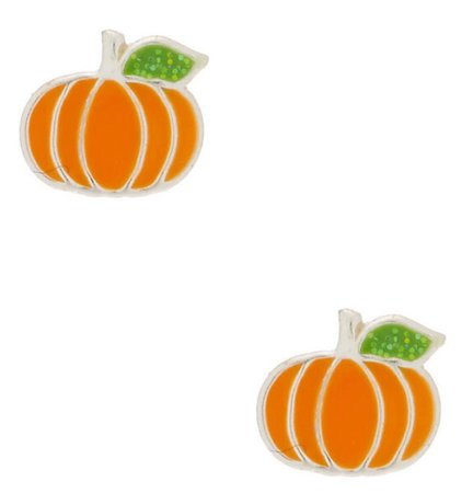 pumpkin earrings, claire’s
