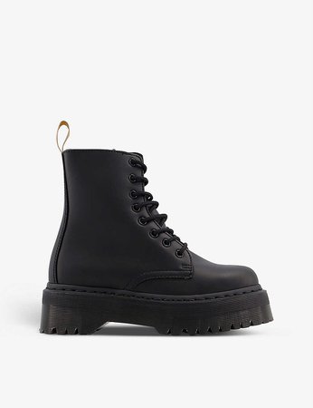 DR. MARTENS - Jadon 8-eye vegan-leather platform boots | Selfridges.com