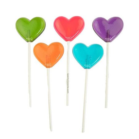 Lollipops heart rainbow
