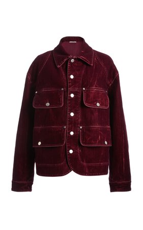 Velvet Workwear Denim Jacket By Stella Mccartney | Moda Operandi