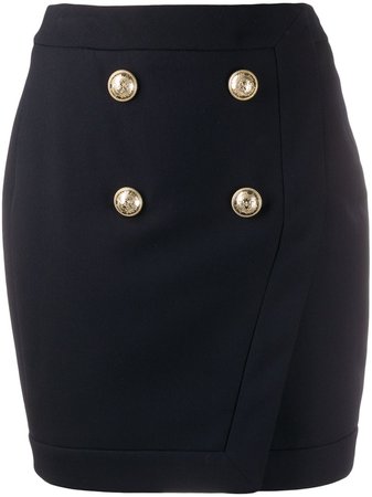 Balmain Decorative Button Short Skirt - Farfetch