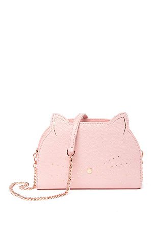 Amazon.com: Ted Baker London Kirstie Cat Leather Crossbody Bag (Light Pink): Clothing