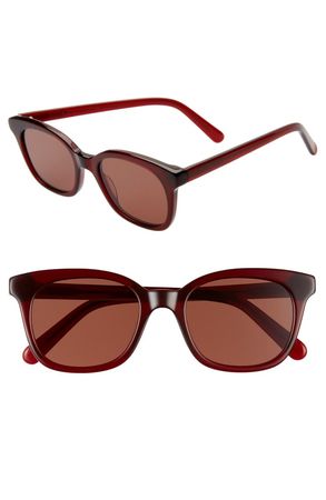 Madewell Venice 49mm Flat Frame Sunglasses | Nordstrom