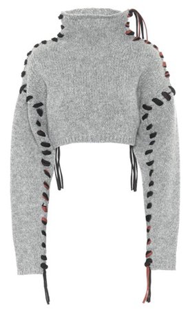 acne studios cropped wool sweater