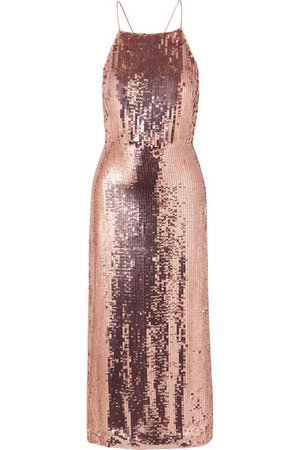 Jason Wu Collection | Open-back sequined georgette midi dress | NET-A-PORTER.COM