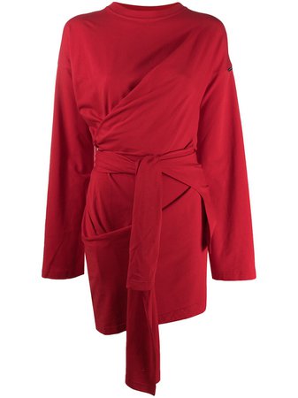 Balenciaga Short Wrap Dress - Farfetch