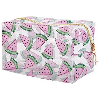 Amazon.com: DDILKE Fruit Transparent Makeup Bags for Women Girls, Clear Travel Cosmetic Bag Toiletry Organizer Pouch Cute Print Storage bag (Peach Style) : Beauty & Personal Care