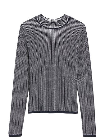 Cropped Textured Sweater Top | Banana Republic