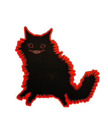 Cryptid Cat Sticker // babezord