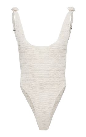 Crocheted Cotton-Blend Bodysuit By Magda Butrym | Moda Operandi