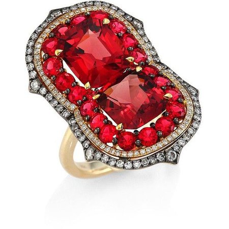 Large Ruby Red Ring