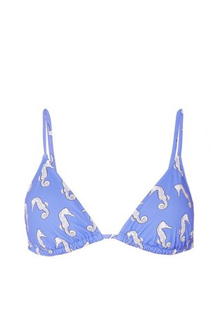 Fisch | Coco printed triangle bikini top | NET-A-PORTER.COM