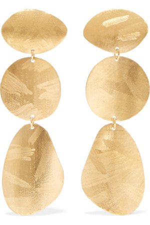 CHAN LUU Gold-plated earrings