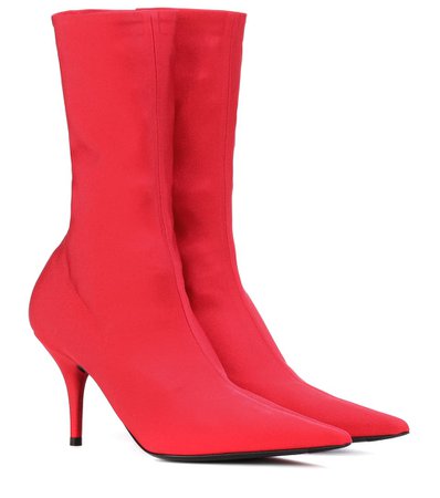 BALENCIAGA Knife stretch-jersey ankle boots