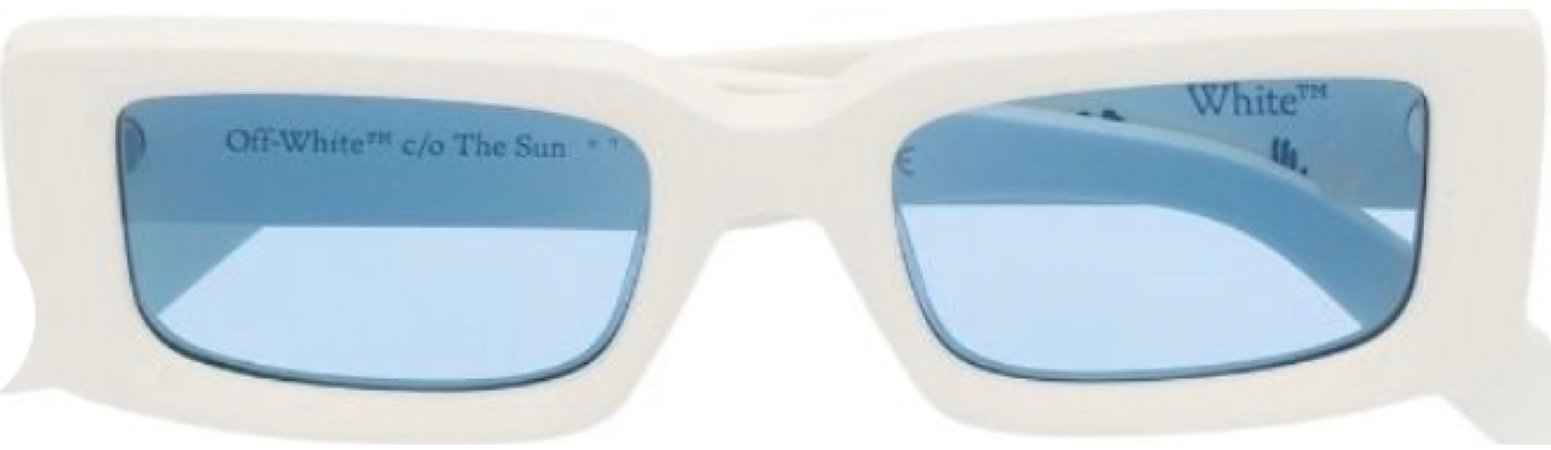 OFF WHITE white sunglasses