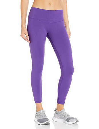 Amazon.com: Starter Women's 24" Cropped Performance Workout Legging, Amazon Exclusive, Team Purple, Large: Clothing