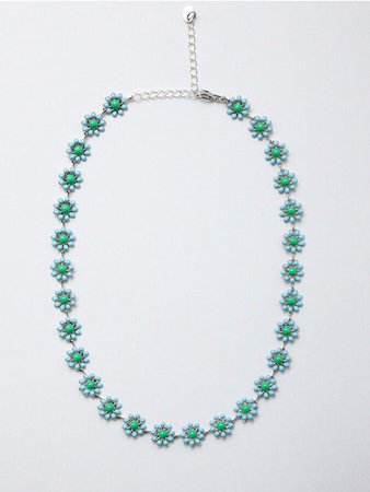 Daisy necklace+milky bubbles simple necklace | W Concept