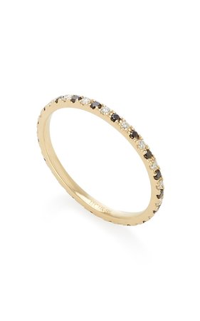 14K Gold Diamond Eternity Ring by EF Collection | Moda Operandi