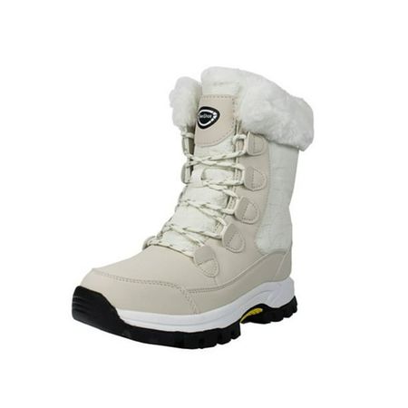 Winter Warm Snow Boots for Women Comfortable Faux Fur Lined Outdoor Snow Shoes Waterproof Hiking Boots - Walmart.com