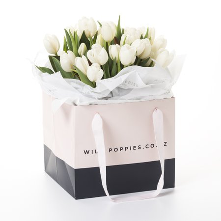 White Dream Tulip - Wild Poppies