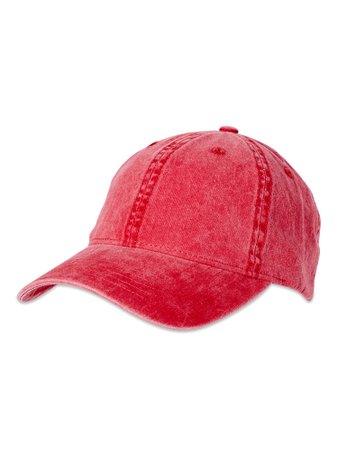 Time and Tru Solid Washed Baseball Cap
