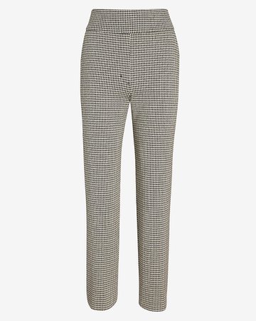 Super High Waisted Houndstooth Ankle Pant | Express